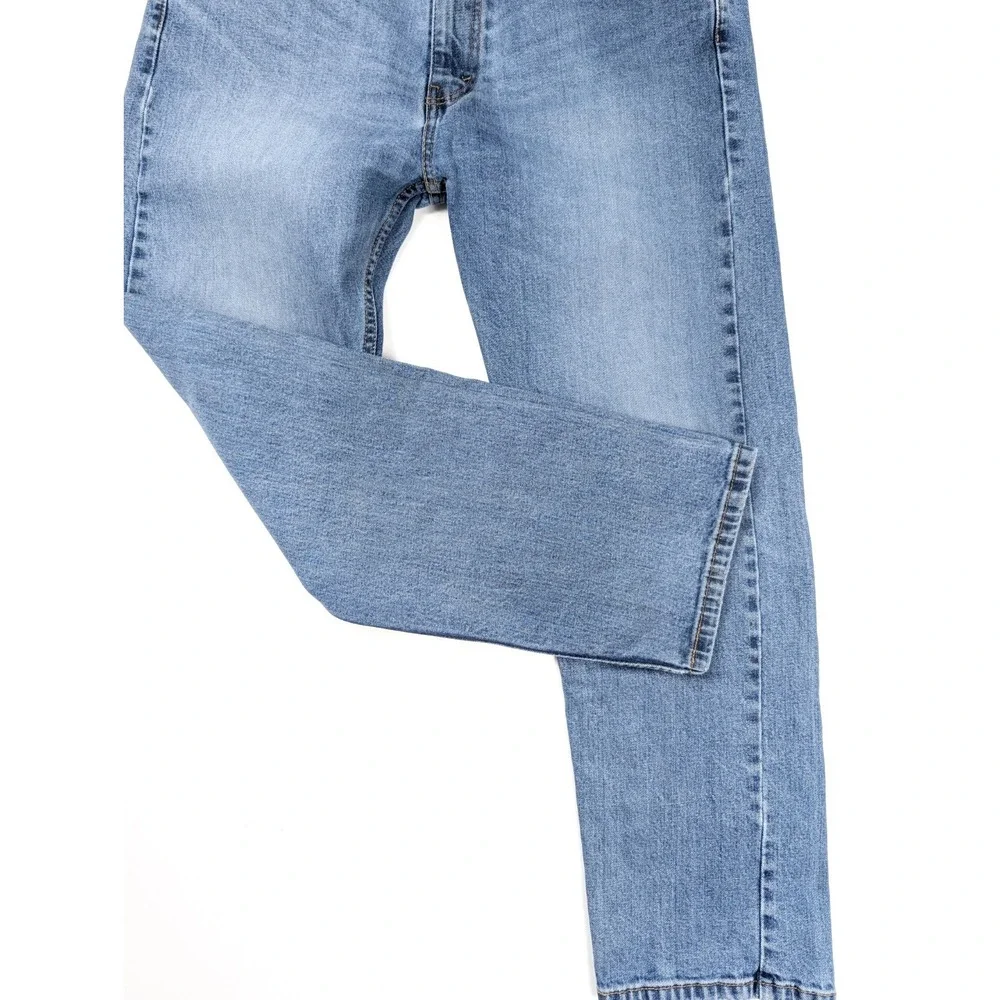 Levi's 505 Regular Fit Blue Stone Wash Denim Straight Leg Jeans Men's Size 36x30